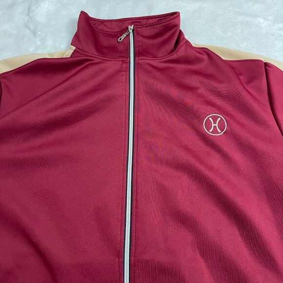 Hudson Outerwear Full Zip Colorblock Track Jacket Mens Size 2X Stripes Down Arms - Picture 5 of 16